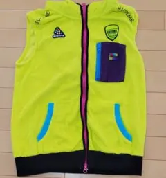 SVOLME フリースベスト ライム Ｍサイズ