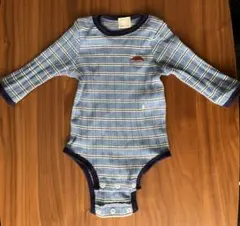petit main ストライプ ロンパース 70