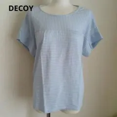 DECOY ギンガムチェック 半袖カットソー ライトブルーのサムネイル