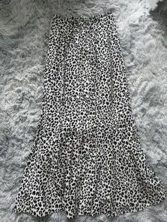 SLY　ロングスカート　レオパード柄　マーメイドスカート　ギャル系　M