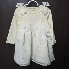 petitmain　プティマイン　花柄刺繍ワンピース　新品未使用タグ付き