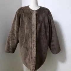 studio CLIP ノーカラーキルティングリバーシブルジャケット　　L