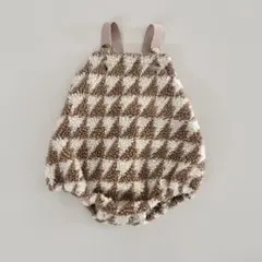 Bebe Holic チェック柄ロンパース M