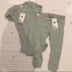 【新品未使用タグ付き】プチバトー ロンパース ズボン セット 80