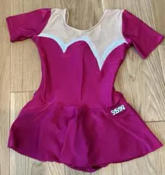SASKIN マゼンタ スカート付きレオタード　ジュニア