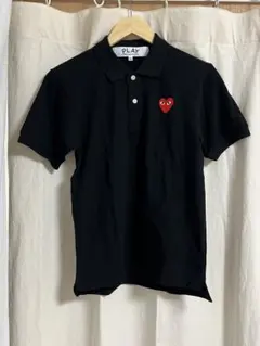 COMME des GARÇONS PLAY 紺ポロシャツ 赤ハート 新品タグ付 - メルカリ