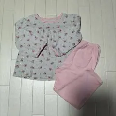 ユニクロ 花柄 長袖パジャマセット 100cm