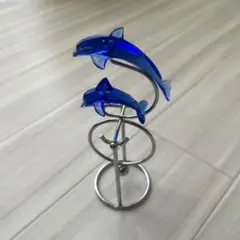 ゆらゆらイルカオブジェ　置き物　水族館お土産