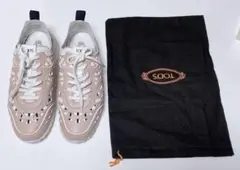 [正品] TOD’Sトッズレーザーカットレザーとメッシュスニーカーのサムネイル