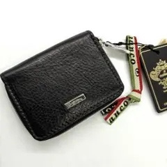 極美品】オロビアンコ　カードケース　キーケース　ミニ財布　ブラック　レザー