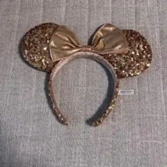 ゴールドミッキー耳カチューシャ