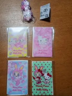 メゾピアノ×ハローキティーカードミラー　セブンイレブン　カプセルラバーマスコット
