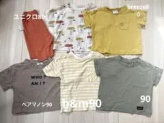 ベビー服 半袖Tシャツ　まとめ売り　保育園　80 90男の子