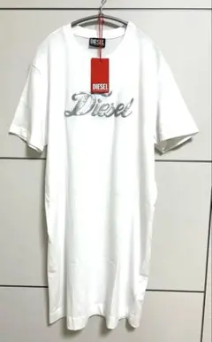 【未使用】DIESEL ディーゼル ロゴ プリント Tシャツ ワンピース