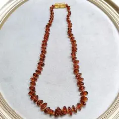 2AJ79　琥珀　ネックレス