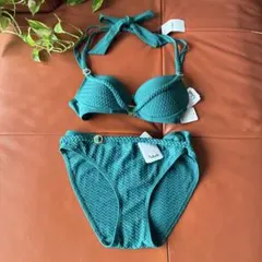 ⤵︎お値下げ★新品未使用品タグ付★Aubade ビキニ セパレート水着 グリーンのサムネイル