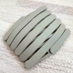 ヘアアクセサリー 折りたたみ式 カチューシャ レディース グレー