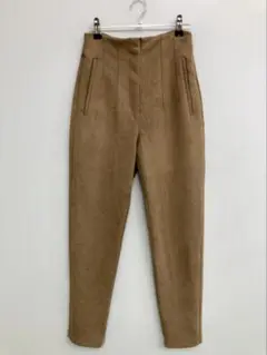 ZARA スエード風 ハイウエスト パンツ