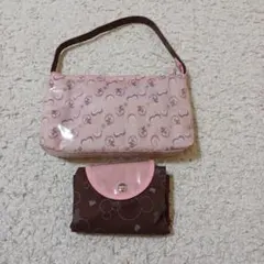 ディズニー　ミッキー&ミニー　手提げバッグとエコバッグ
