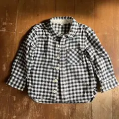 無印良品　チェック柄長袖シャツ サイズ90