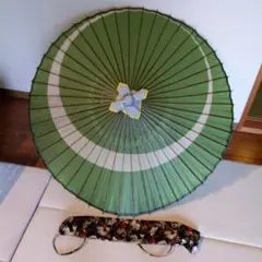 山本竹細工屋 蛇の目傘 和傘 三日月 重色目梶のサムネイル