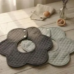 新品よだれかけベビースタイ防水スタイ男の子女の子赤ちゃん360度つけ襟BB）＊