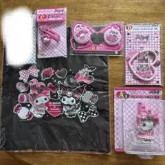 マイメロ　クロミ　Happyくじ　5点