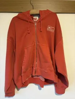 【Nike Stussy】 コラボ フルジップパーカー XS オレンジ