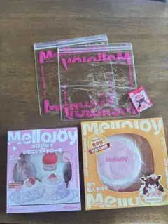 新品未開封】メロジョイ 2個セットスライスケーキ &スフレLいちご 揉み
