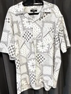 【最終値下げ】BEAMS HEART バンダナ柄 半袖シャツ Lサイズのサムネイル