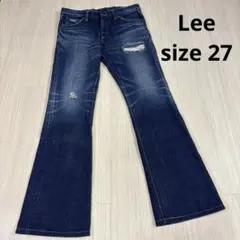 Lee ブーツカットデニム・フレアデニム 27 y2k ダメージ