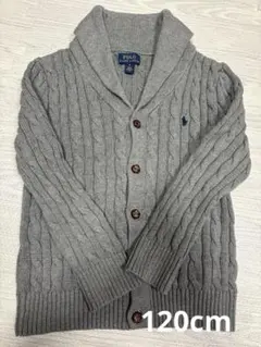 POLO RALPH LAUREN グレー カーディガン　120cm サイズ6