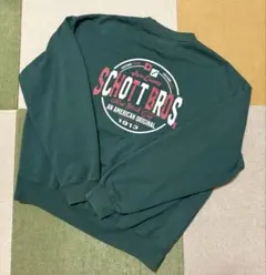【Lサイズ】 Schott クールネックスウェット グリーンのサムネイル