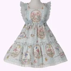 値下AngelicPretty チューリップ柄 ロリータ ワンピース イエロー 