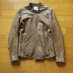 【USED】STUDIOS 羊革　レザージャケット　0（サイズM程度）