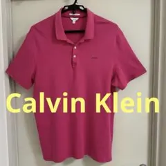 Calvin Klein カルバンクライン ピンク　ポロシャツ 【XL】　半袖のサムネイル