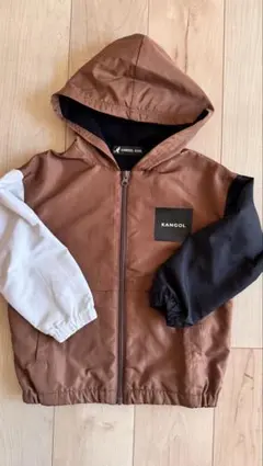 KANGOL フード付きジャケット 110センチ　ブラウン