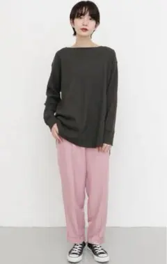 kbf メタリック　パンツ　ピンク