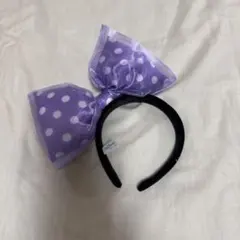 ディズニー カチューシャ 紫