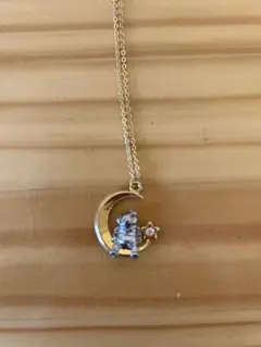 プーさん月と星のデザイン ネックレス