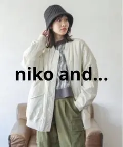 ニコアンド　アライドモンスターMA1 ジャケット　アイボリー　Mサイズ