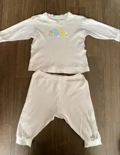 ファミリア　familiar 動物プリント ベビー　パジャマ 長袖パンツセット