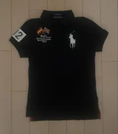 polo ralph lauren ブラック ポロシャツ ビッグポニー swag - メルカリ