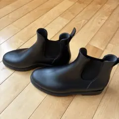 サイドゴア レインブーツ ブラック　M