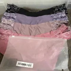 レース付きショーツセット XLサイズ 4色展開