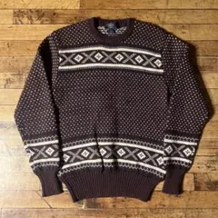 90s Ralph Lauren ラルフローレン ウールニット バーズアイ 古着