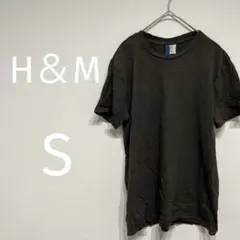 ダークグレー コットン 半袖 Tシャツ Sサイズ 夏 秋 ユニセックス シンプル