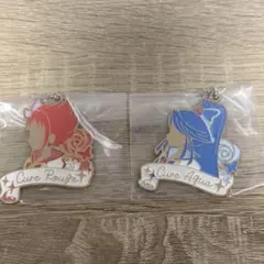 プリキュア一番くじ キュアルージュ キュアアクア シルエットメタルチャーム F賞