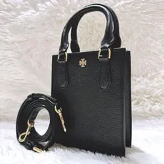 ToryBurch ブレイク ミニ ショッパー ハンドバッグ 2way ブラック