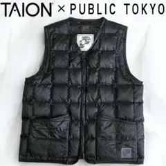 美品 TAION PACS PUBLICTOKYO リバーシブルダウンベスト 黒